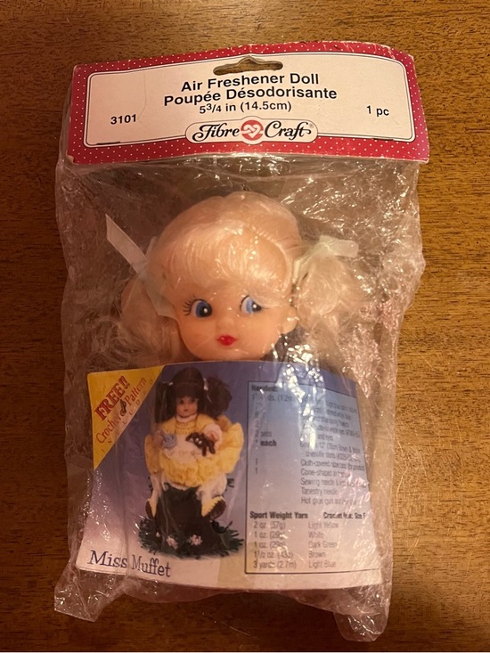Fibre Craft Other - Fibre-Craft Air Freshener Doll - Blonde with Blue Eyes Vintage